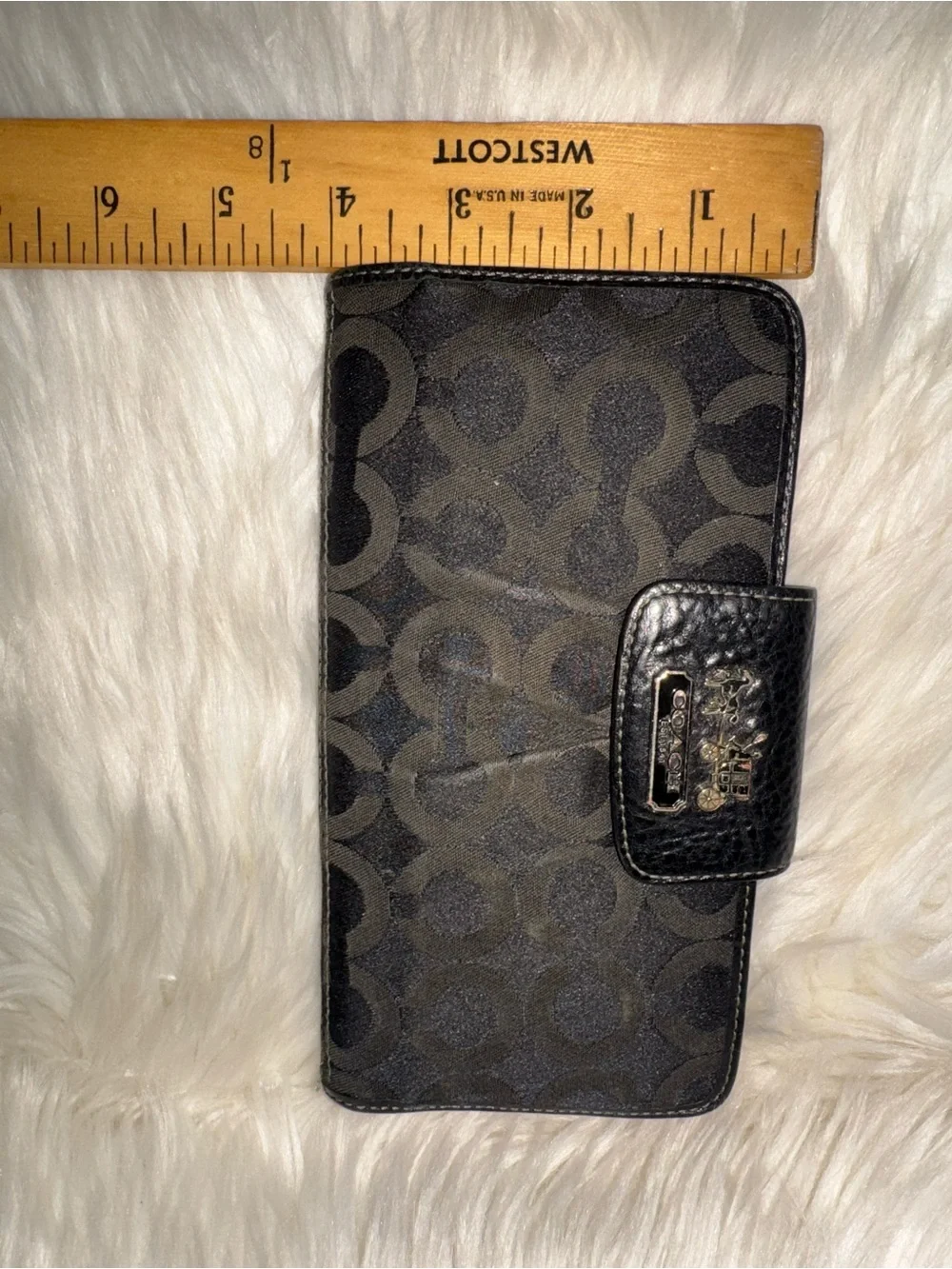 Coach Black Signature Wallet